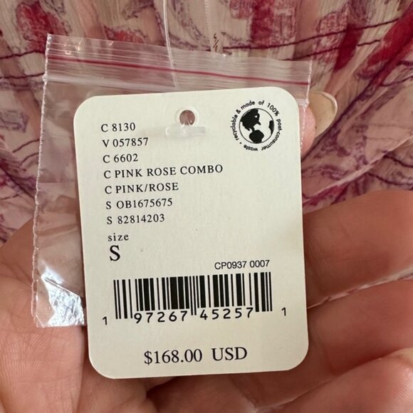 Free People “See It Through” Pink Floral Maxi Dress – Size Small (BNWT) - Picture 8 of 11